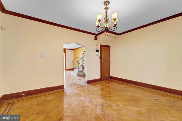 a view of a livingroom with a staircase