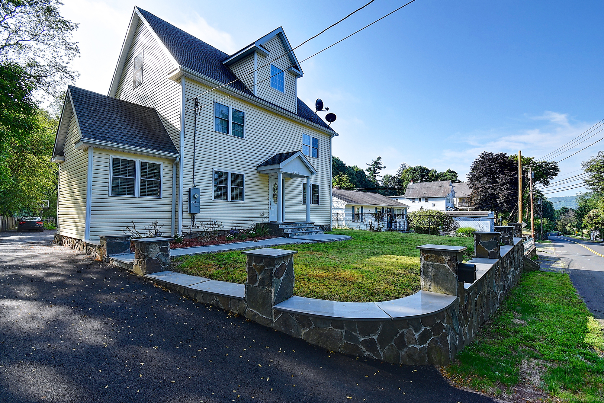 631 High Street Naugatuck, CT 06770 - Photo 2 of 36 a view of house with swimming pool yard and outdoor seating