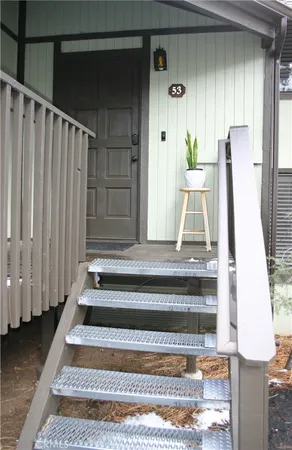 a view of front door