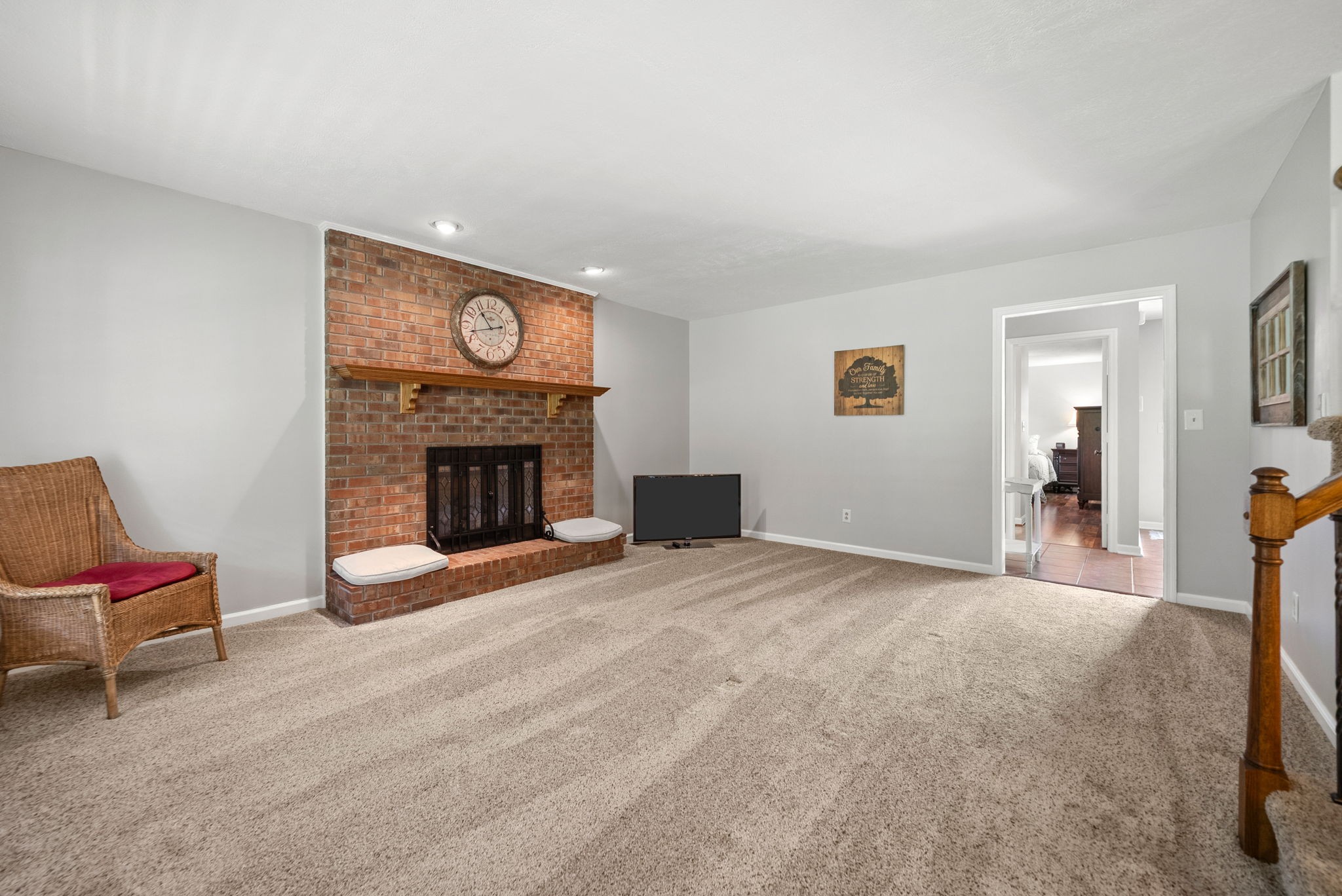 915 Rocky Hollow Road Erin, TN 37061 - Photo 8 of 49 a living room with furniture and a fireplace