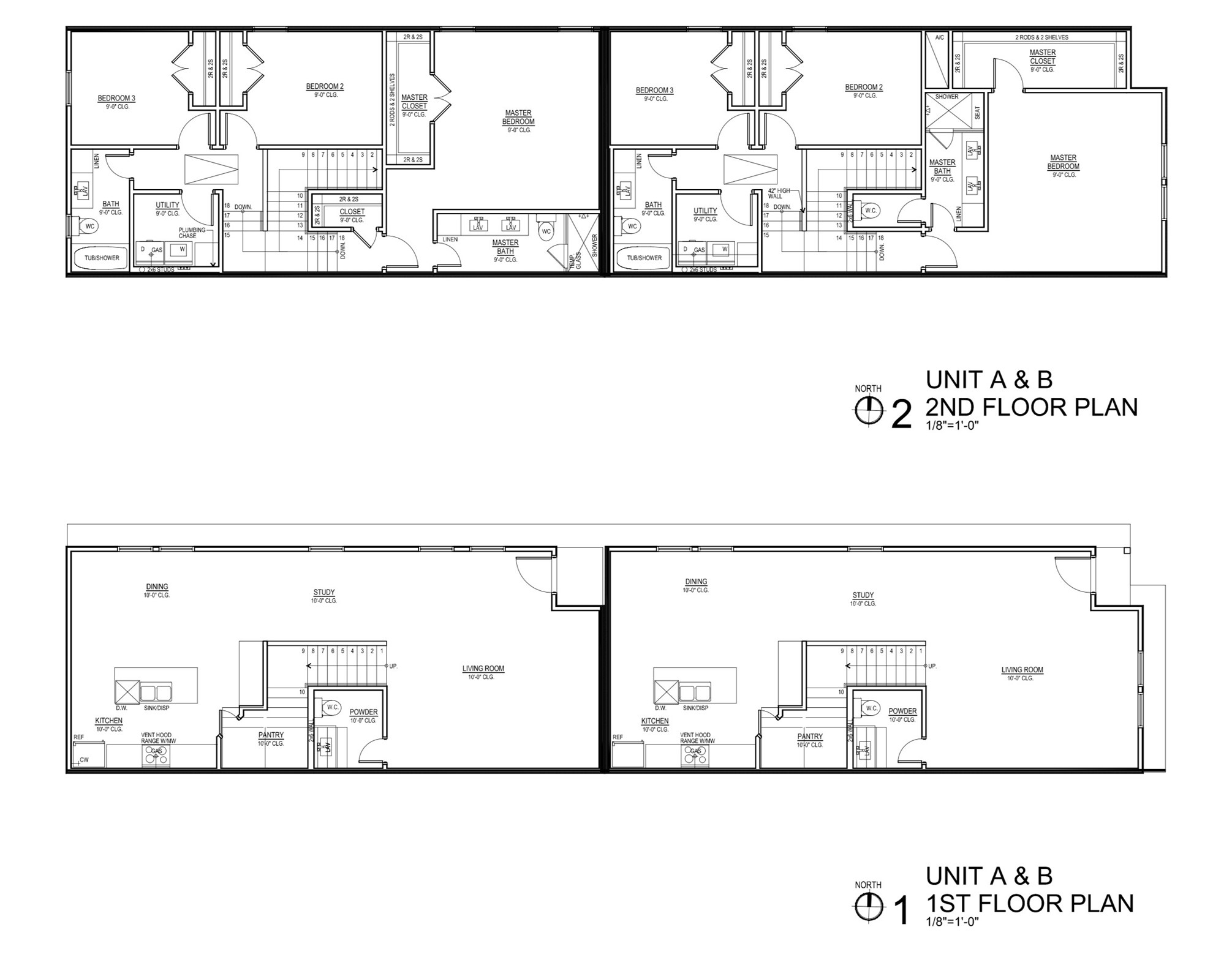 8323 Observatory Street, Unit A/B Houston, TX 77088 - Photo 38 of 38 Floor plans.