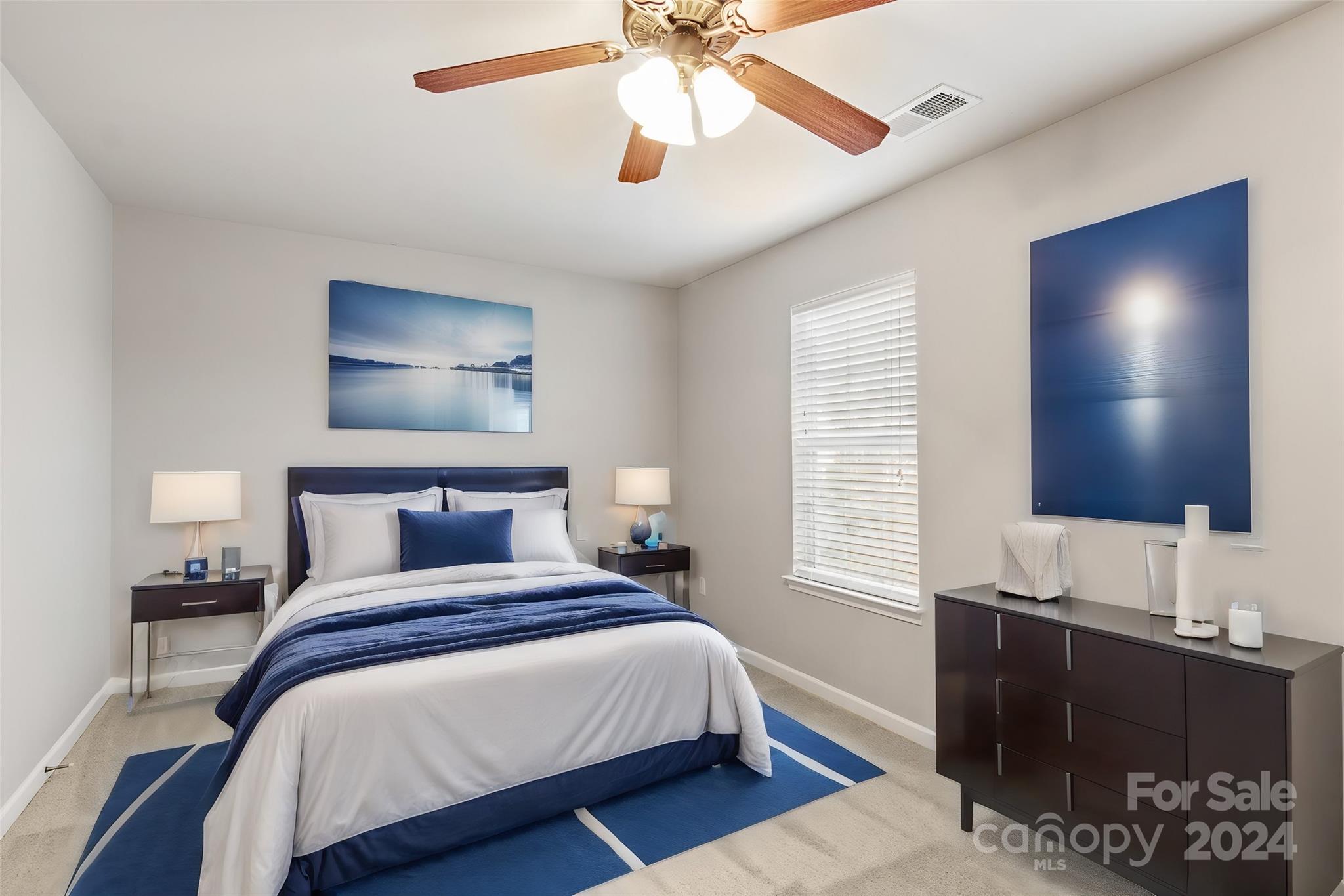 4071 Clover Road Northwest Concord, NC 28027 - Photo 26 of 43 a bedroom with bed and a flat tv screen