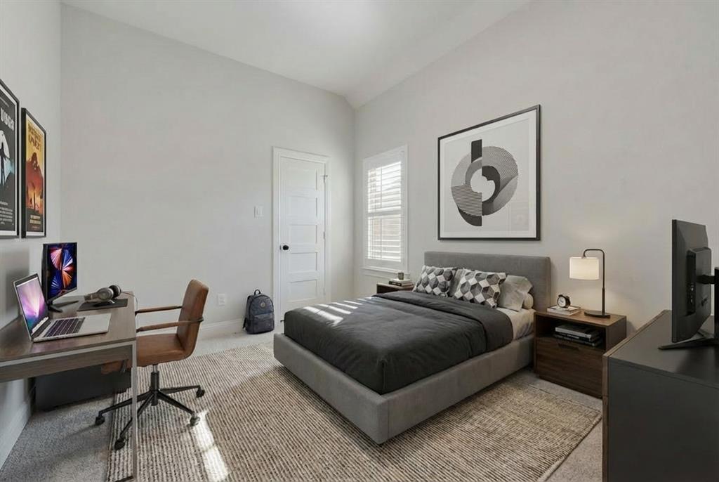 1329 Sundance Lane Justin, TX 76247 - Photo 35 of 37 a bedroom with a bed and a desk