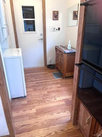 a view of an entryway door