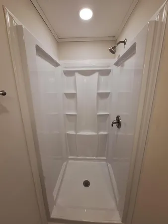 a bathroom with a toilet