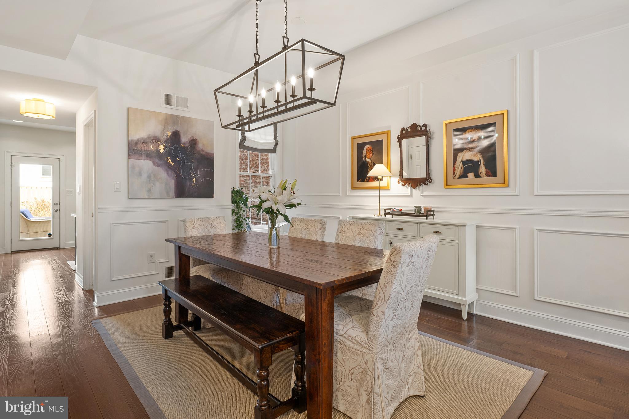 520 D Street Northeast Washington, DC 20002 - Photo 3 of 15 a view of a dining room with furniture and wooden floor
