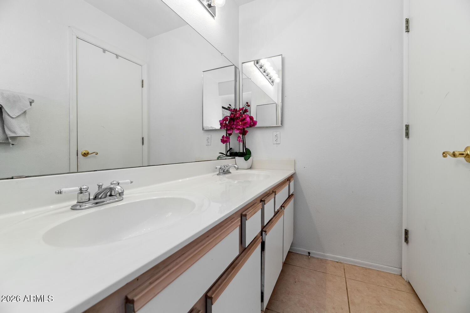 860 North McQueen Road, Unit 1121 Chandler, AZ 85225 - Photo 12 of 24 a bathroom with a sink and a mirror