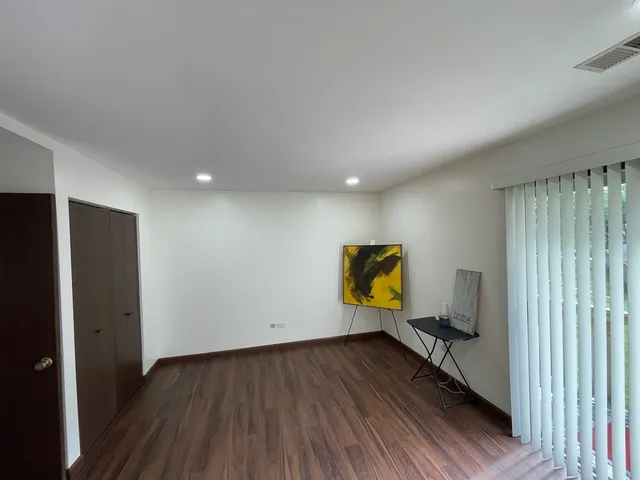 a view of a wooden fence