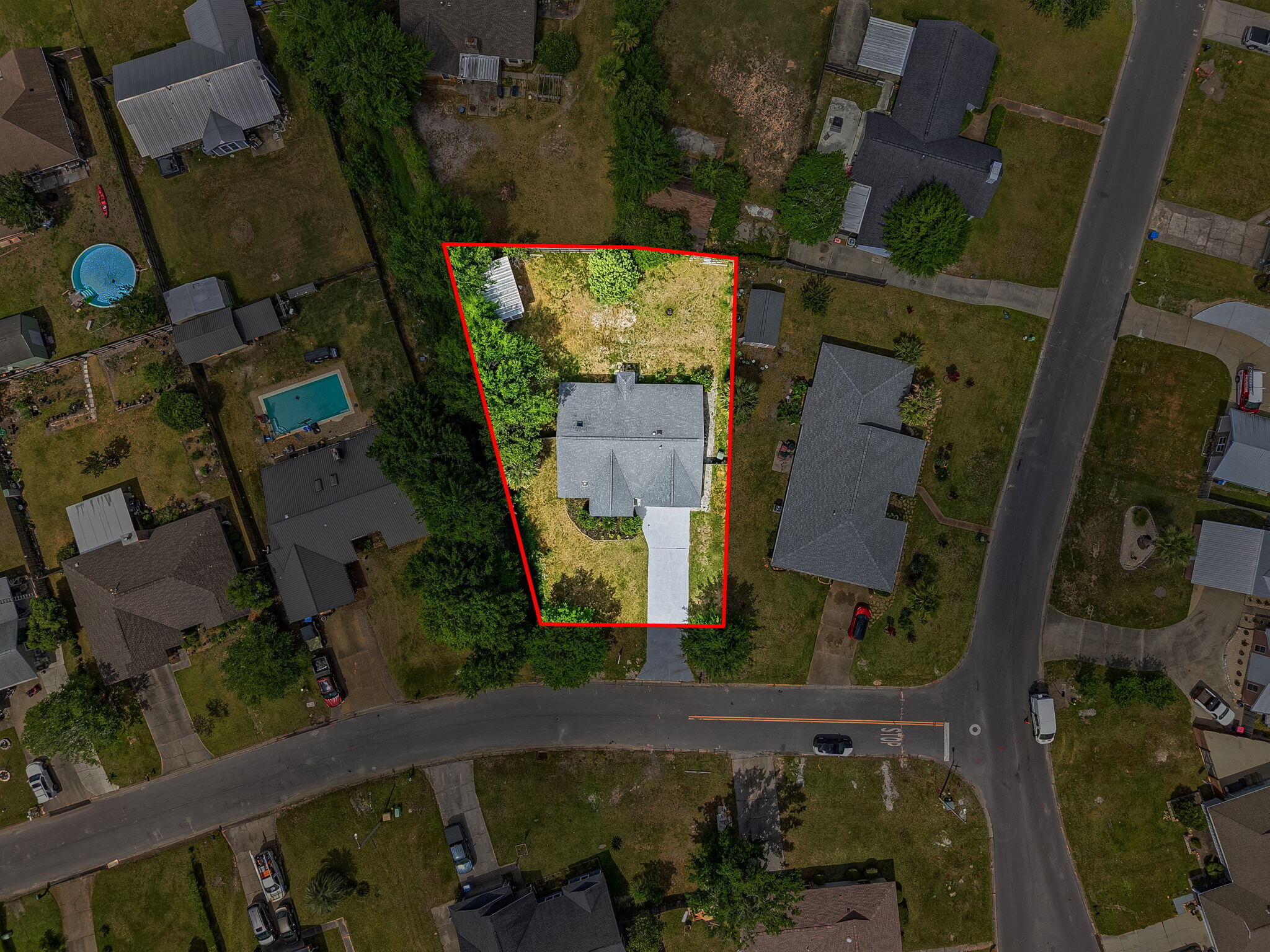 1434 Santa Anita Drive Lynn Haven, FL 32444 - Photo 38 of 38 an aerial view of a house