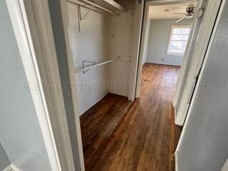 4118 South Harrison Street Amarillo, TX 79110 - Photo 11 of 19 a view of a hallway with wooden floor and staircase
