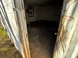 a view of front door of house