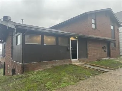 a front view of a house