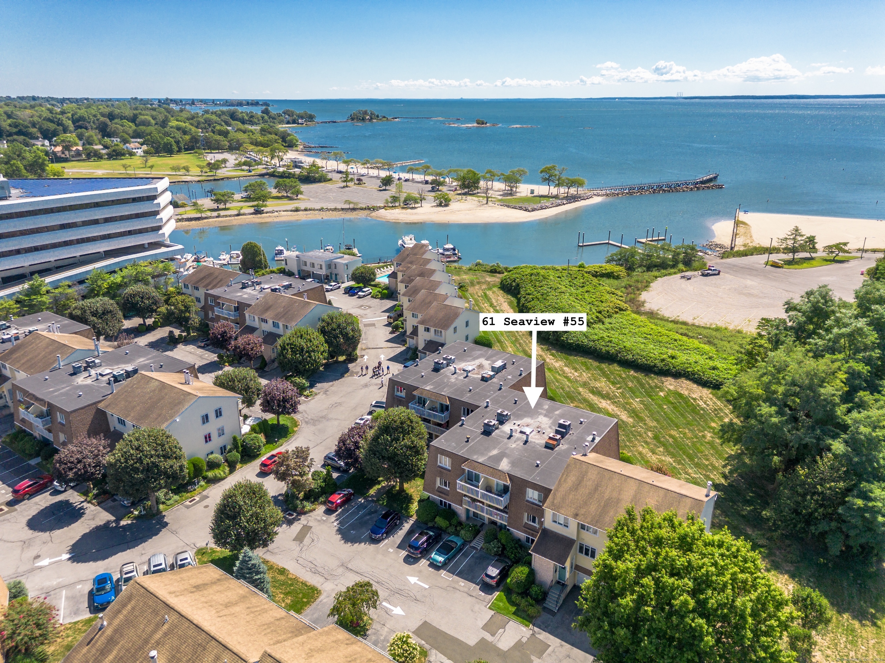 an aerial view of a houses with outdoor space