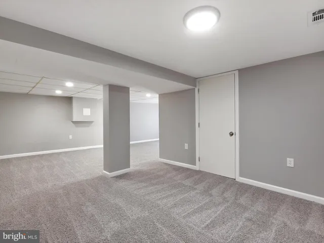 a view of an empty room