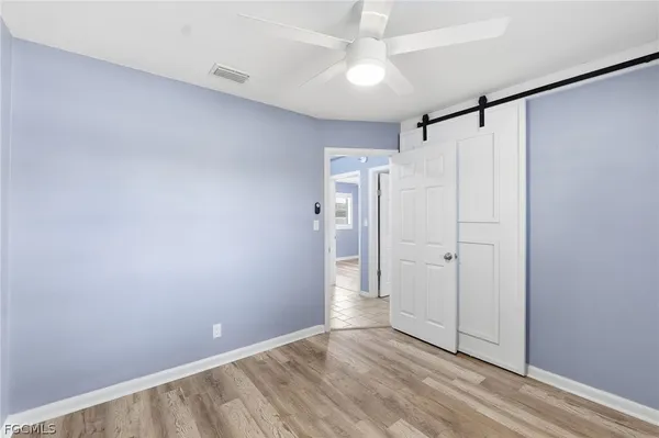 a view of an empty room