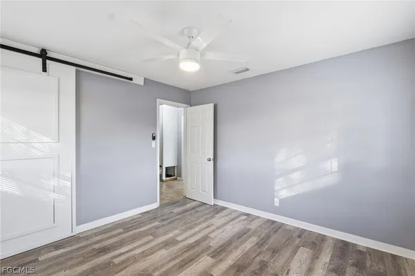 a view of an empty room