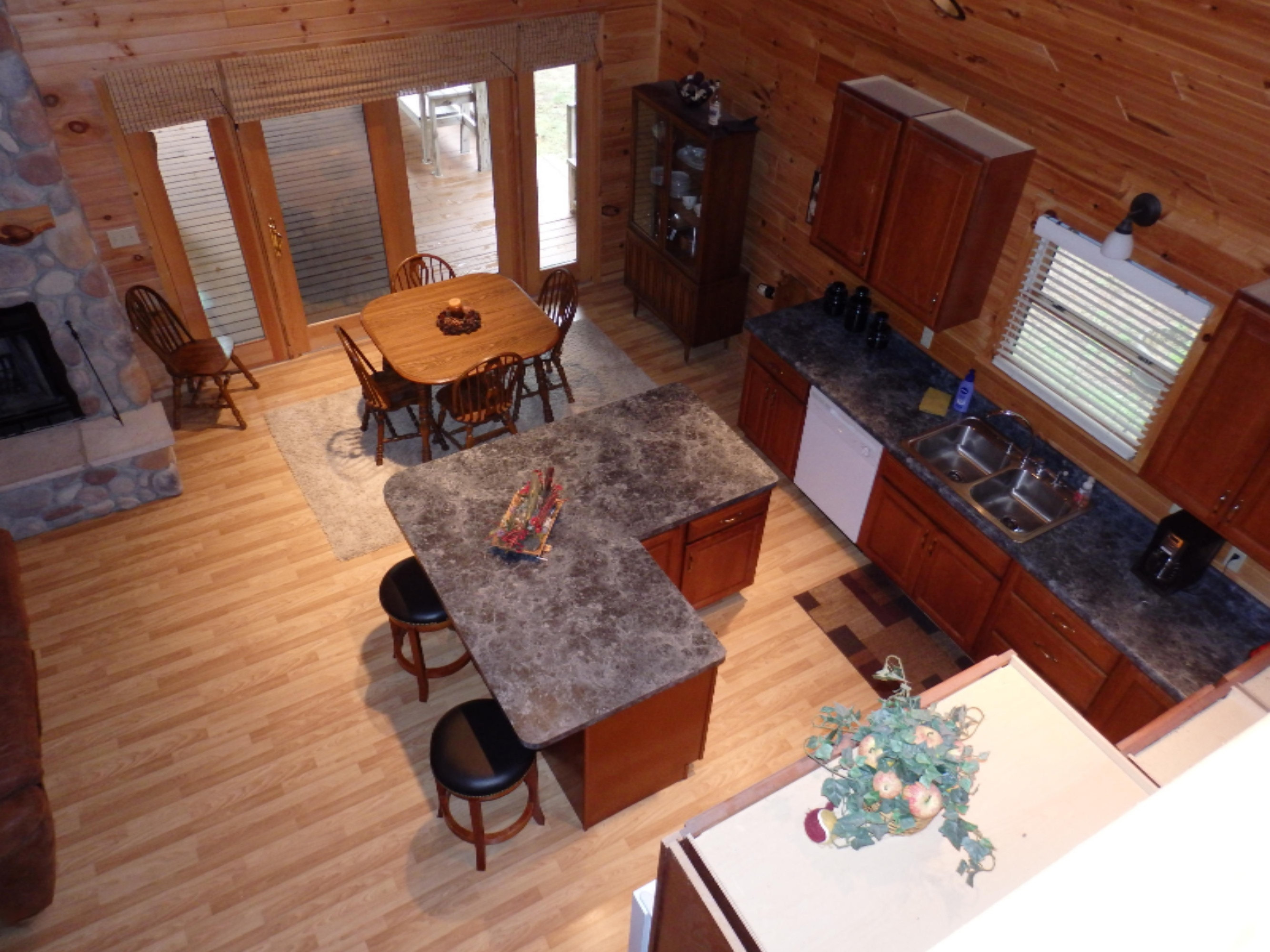12600 Milks Road Kaleva, MI 49645 - Photo 36 of 65 Loft view of kitchen
