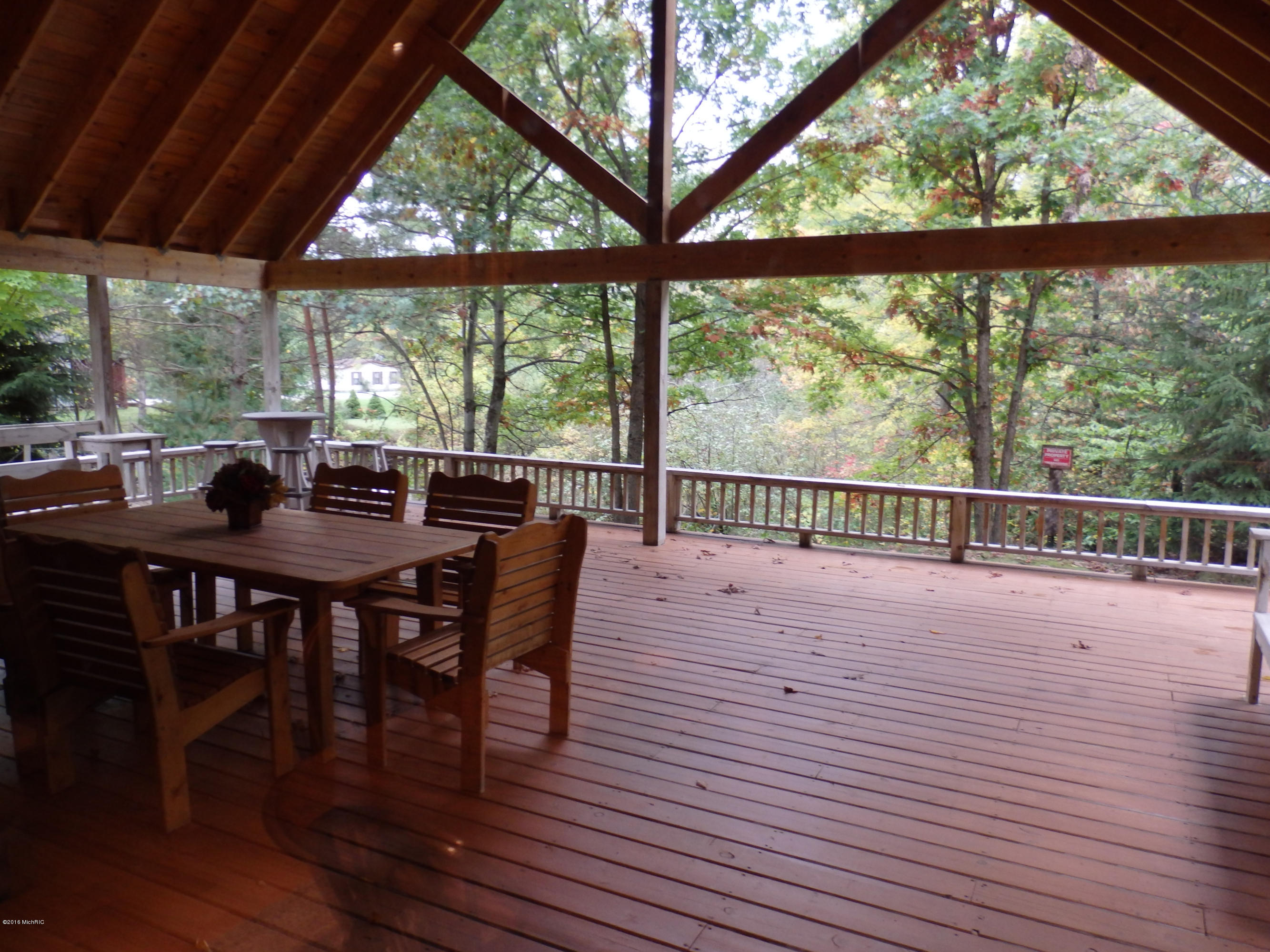 12600 Milks Road Kaleva, MI 49645 - Photo 50 of 65 deck view