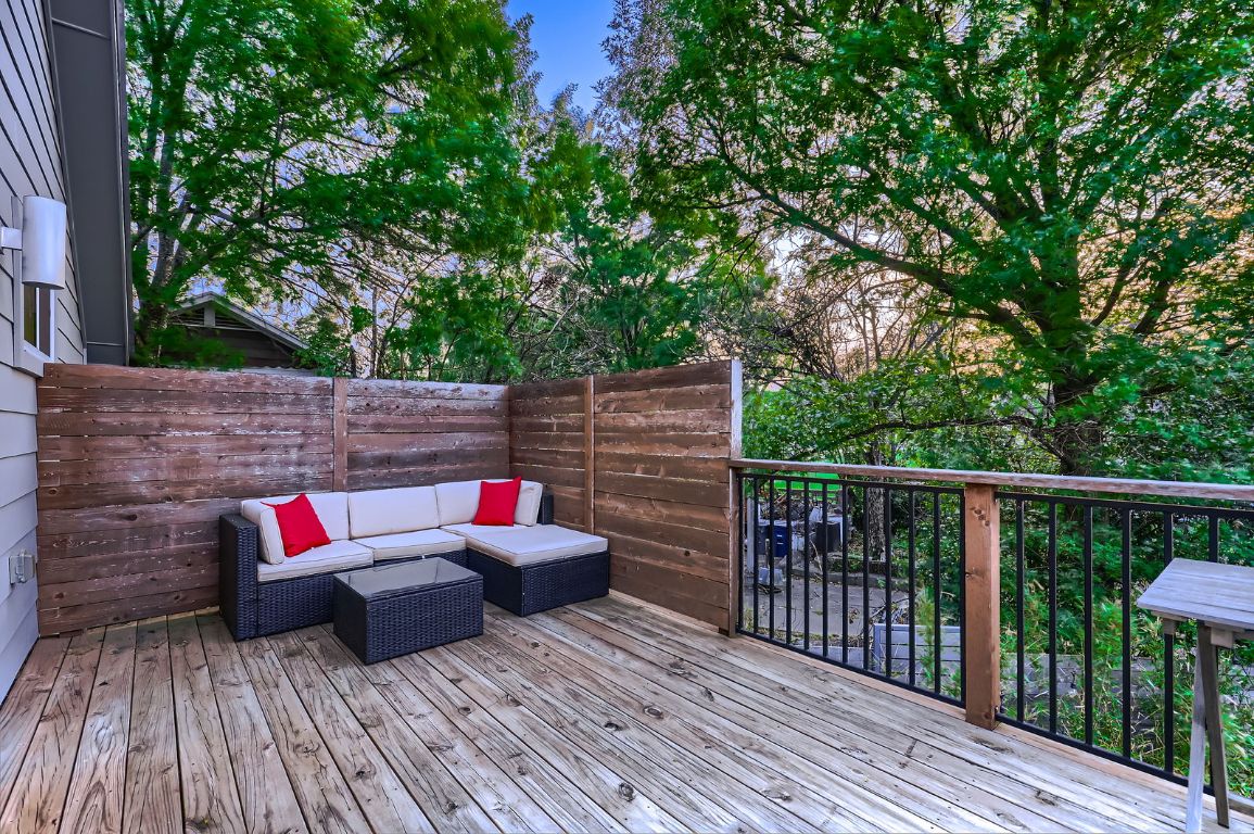2601 Francisco Street, Unit B Austin, TX 78702 - Photo 22 of 30 a outdoor view with sitting space and trees