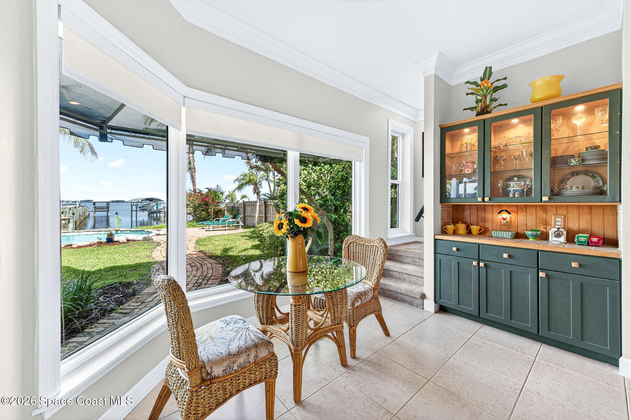 5930 Riverside Drive Melbourne Beach, FL 32951 - Photo 22 of 65 Breakfast Nook w custom cabinets