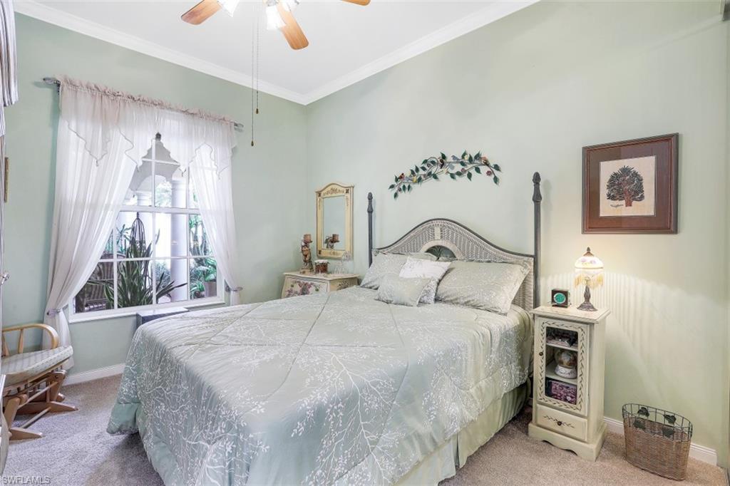 5156 Inagua Way Naples, FL 34119 - Photo 23 of 35 Guest Bedroom has Crown Molding and upgraded carpet