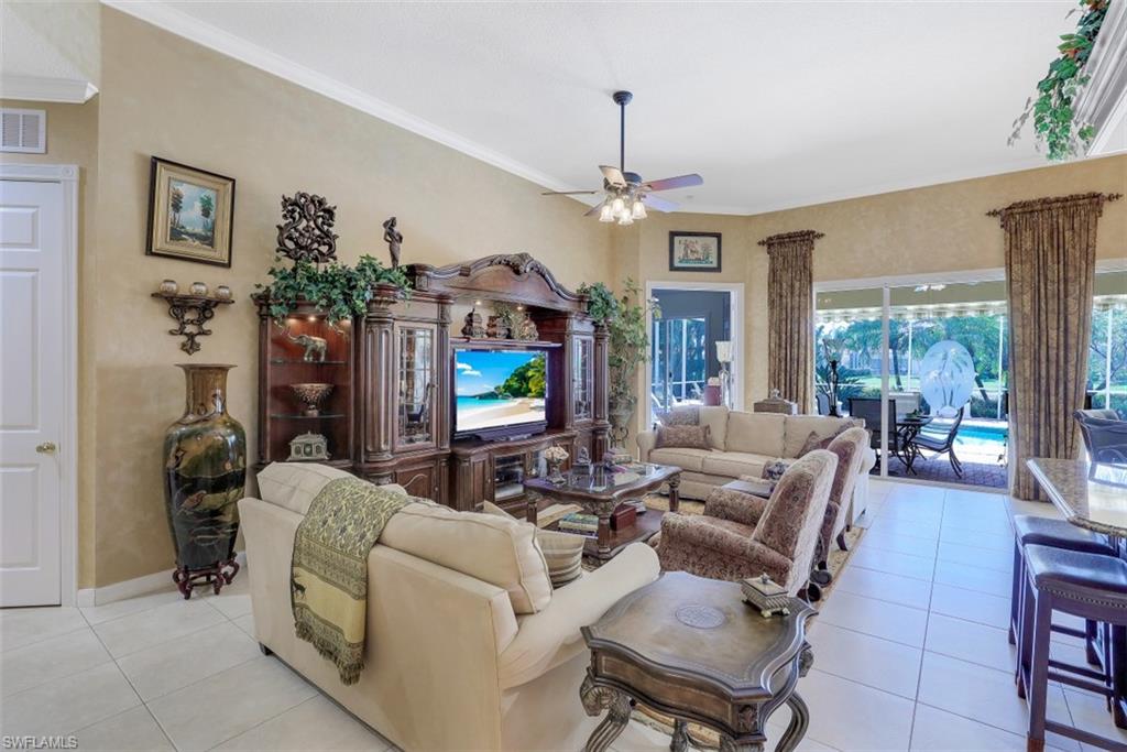 5156 Inagua Way Naples, FL 34119 - Photo 4 of 35 Great Room with 12 ft. volume ceilings