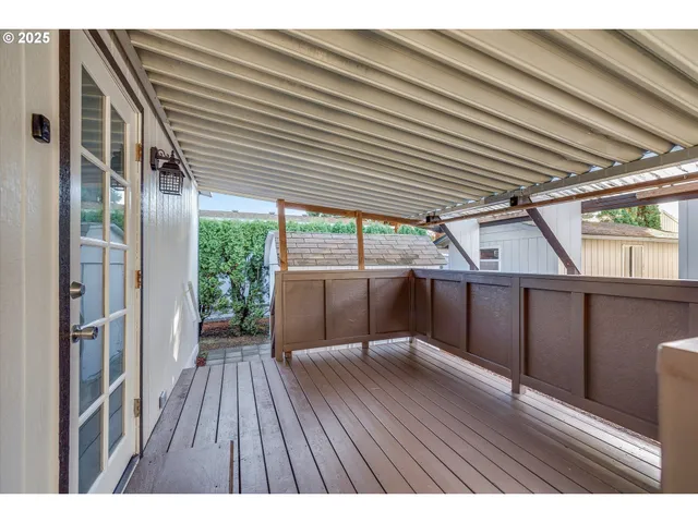 a view of a house with a balcony