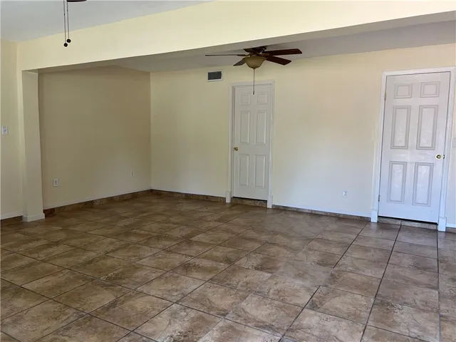 a view of an empty room