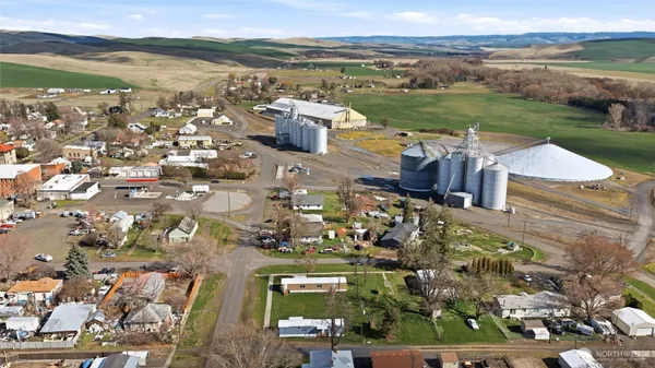 a view of a city with an ocean