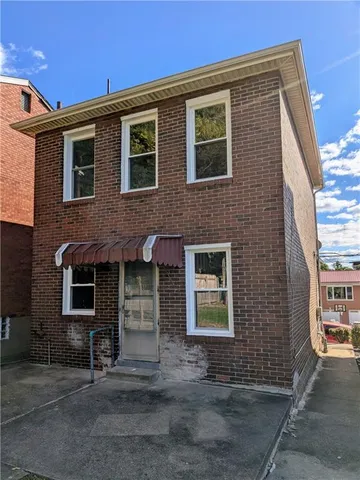 a front view of a house