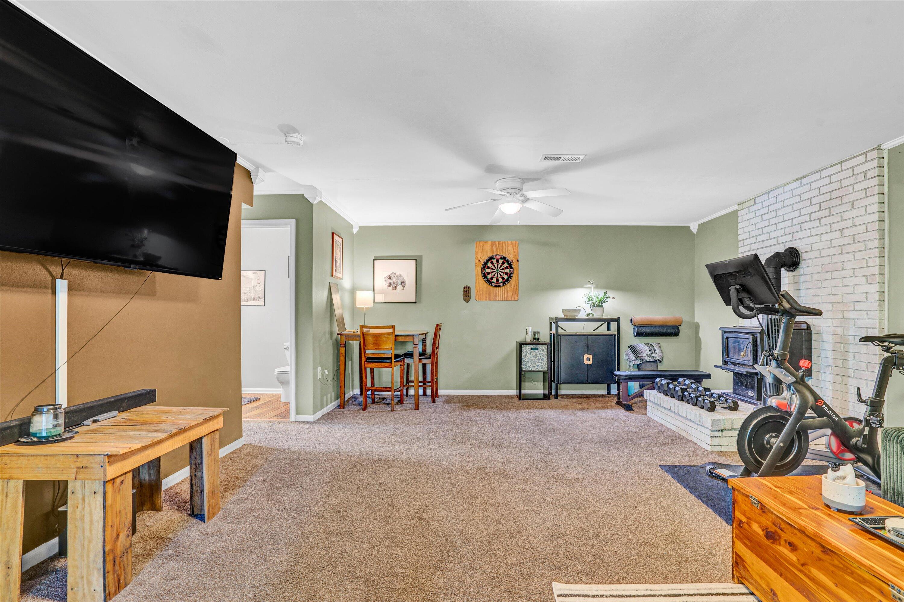 1033 Hickory Falls Road Blue Ridge, VA 24064 - Photo 36 of 52 a view of a room with gym equipment