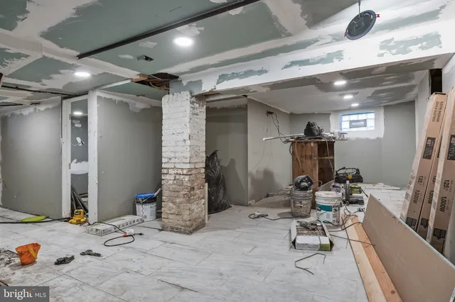 a view of room with stairs