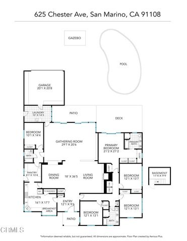 $3,488,000 | 625 Chester Avenue, San Marino, CA 91108