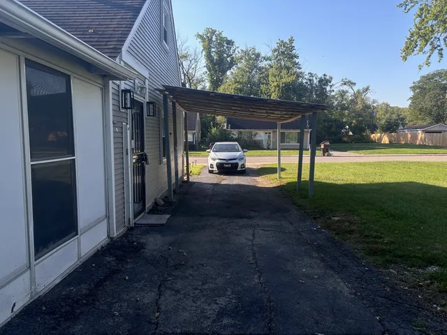 a view of an outdoor space with a lake view