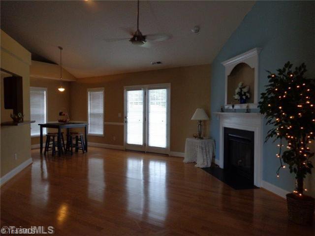 817 Ridge View Terrace Rural Hall, NC 27045 - Photo 14 of 14 Living Room. Open Floor plan opens out to nice private yard and patio
