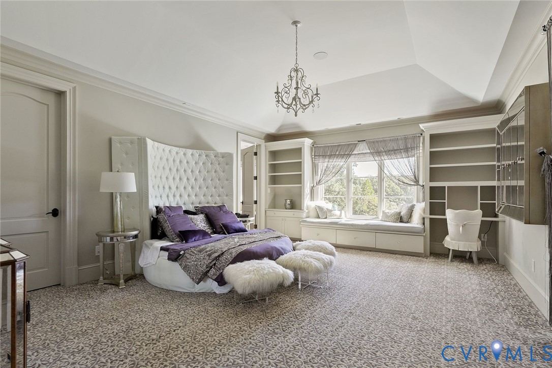 785 Oak Spring Lane Manakin-Sabot, VA 23103 - Photo 60 of 96 Bedroom 3 - Elegant bedroom with tray ceiling, cha