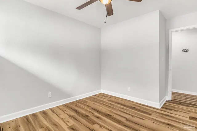 a view of a wooden deck