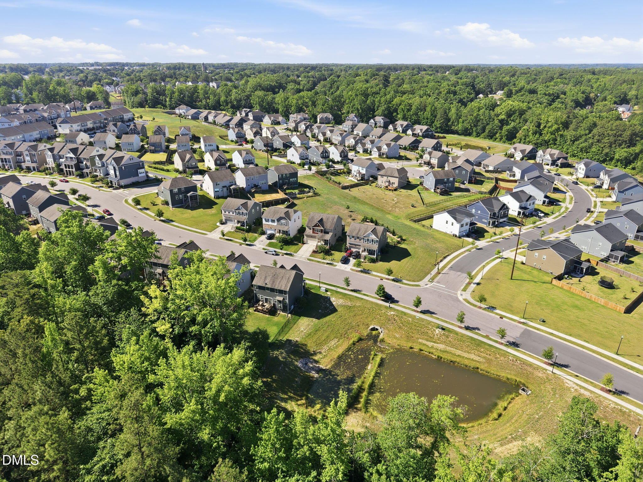 1808 Austin Rdg Parkway Wake Forest, NC 27587 - Photo 48 of 57 an aerial view of residential houses with outdoor space