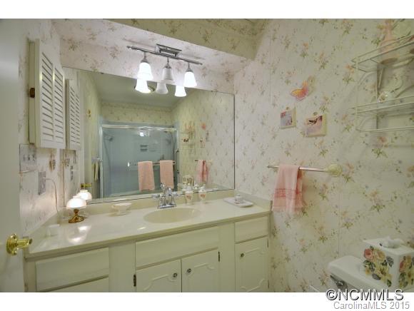 503 Crowfields Lane Asheville, NC 28803 - Photo 13 of 20 a bathroom with a sink mirror and a shower