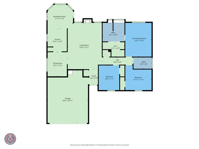 a picture of a bathroom with mirror