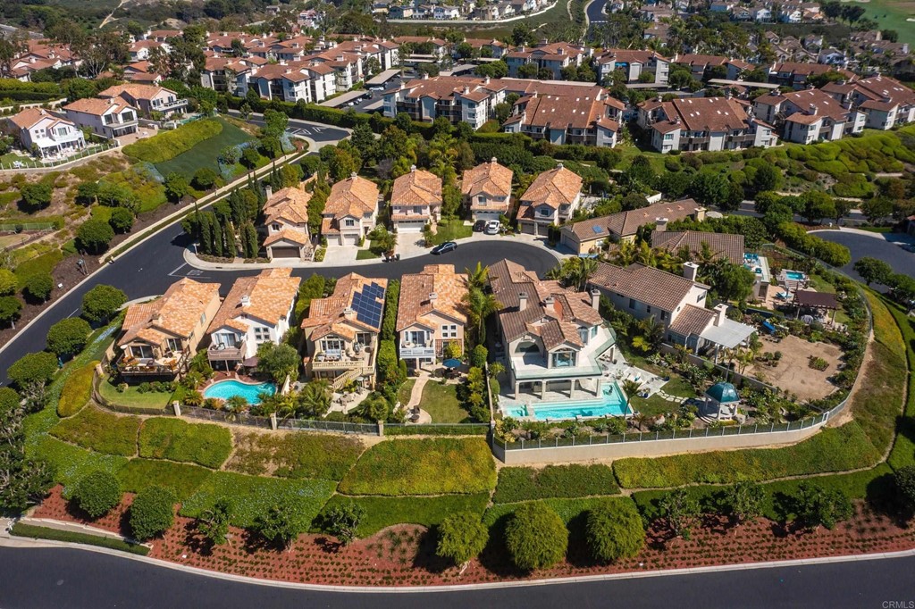 7 Monaco Dana Point, CA 92629 - Photo 29 of 32 an aerial view of residential houses with outdoor space and swimming pool