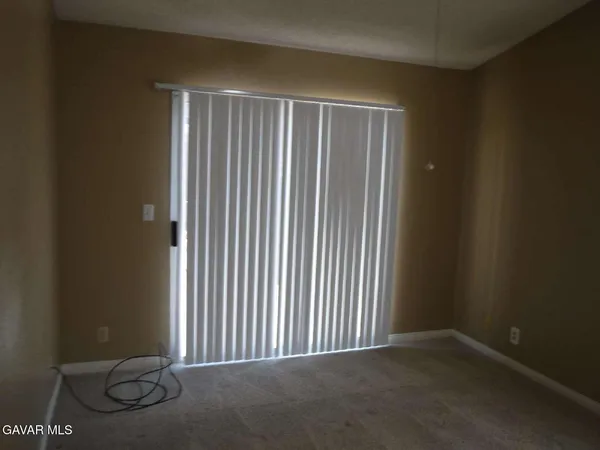 a view of a room with a small space