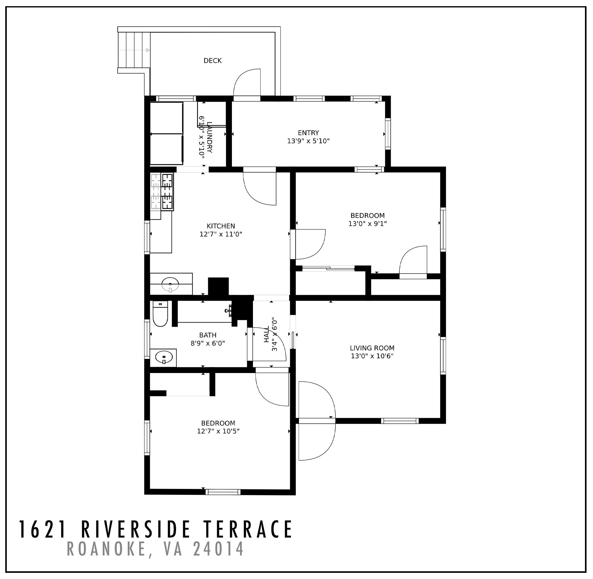 1621 Riverside Terrace Southeast Roanoke, VA 24014 - Photo 27 of 27 Floorplan-main