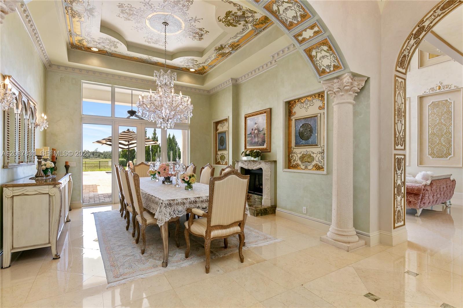 2951 Lake Ridge Lane Weston, FL 33332 - Photo 9 of 64 a view of a dining room with furniture and chandelier