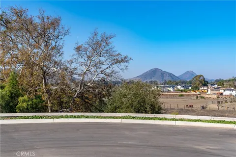 a view of a road with an outdoor space