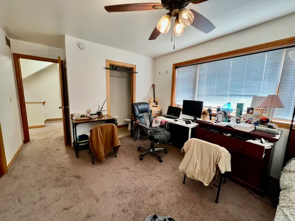 a room with furniture