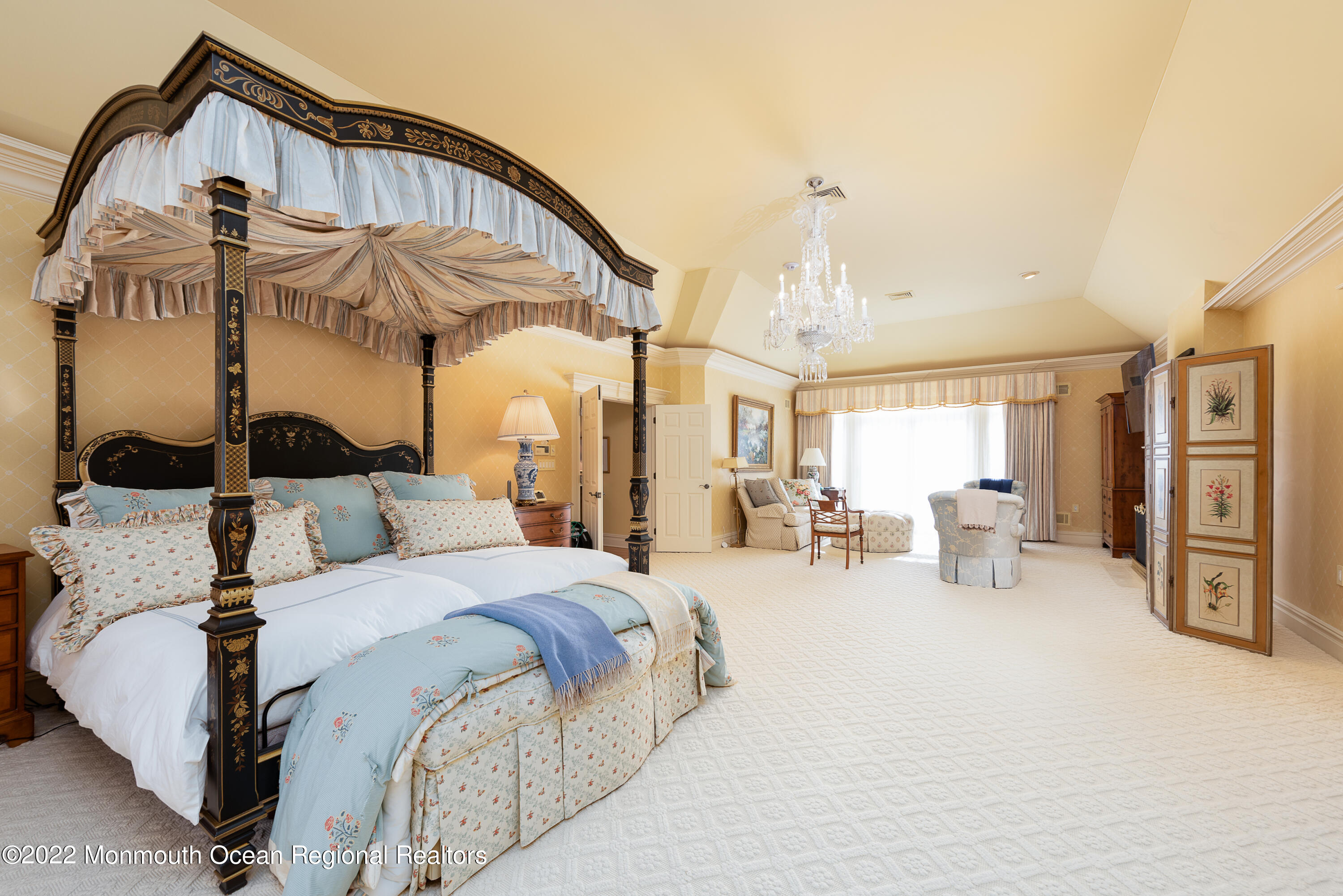 24 Conover Lane Rumson, NJ 07760 - Photo 21 of 39 a bedroom with bed and ceiling fan