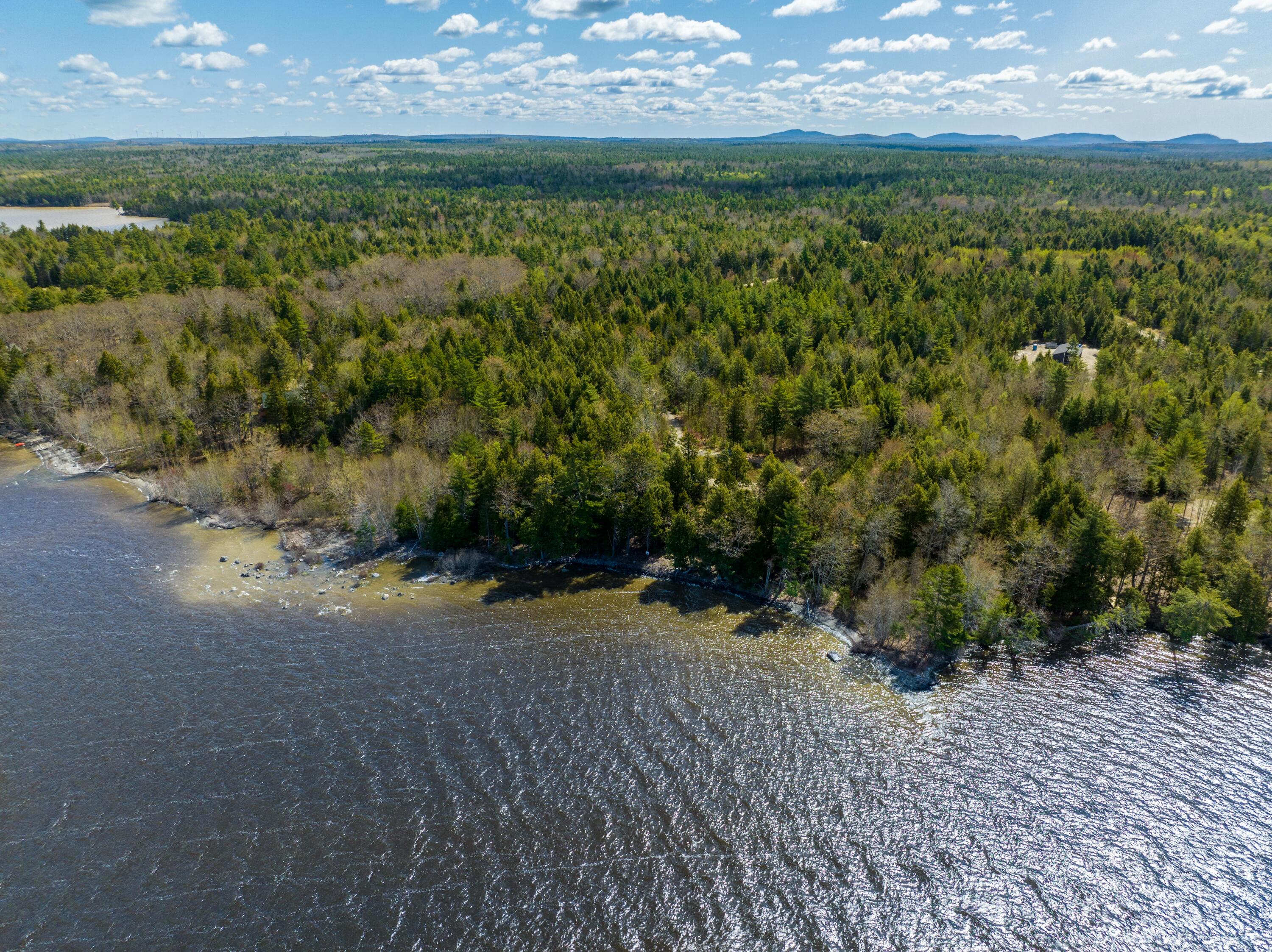 Lot#13 Peaceful Point Road Ellsworth, ME 04605 - Photo 11 of 45 Aerial Overview of Lot...