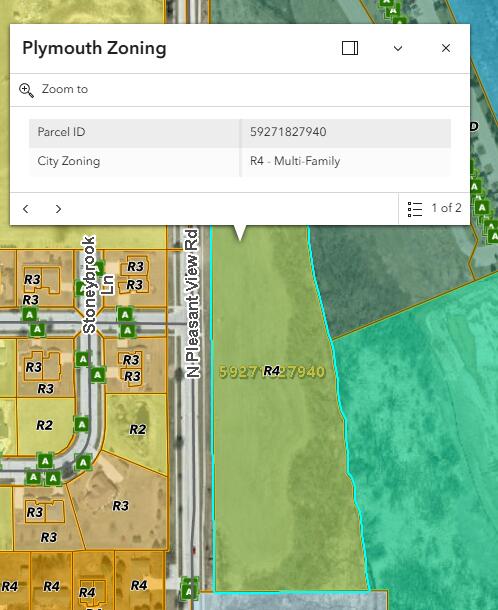 Lt10 North Pleasant View Road Plymouth, WI 53073 - Photo 13 of 15 N Pleasant View Rd GIS showing zoning