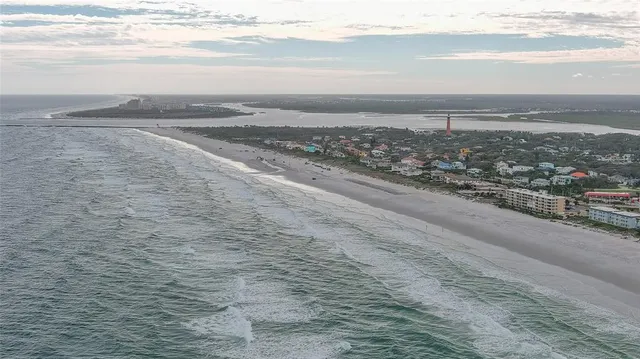 a view of an ocean and beach